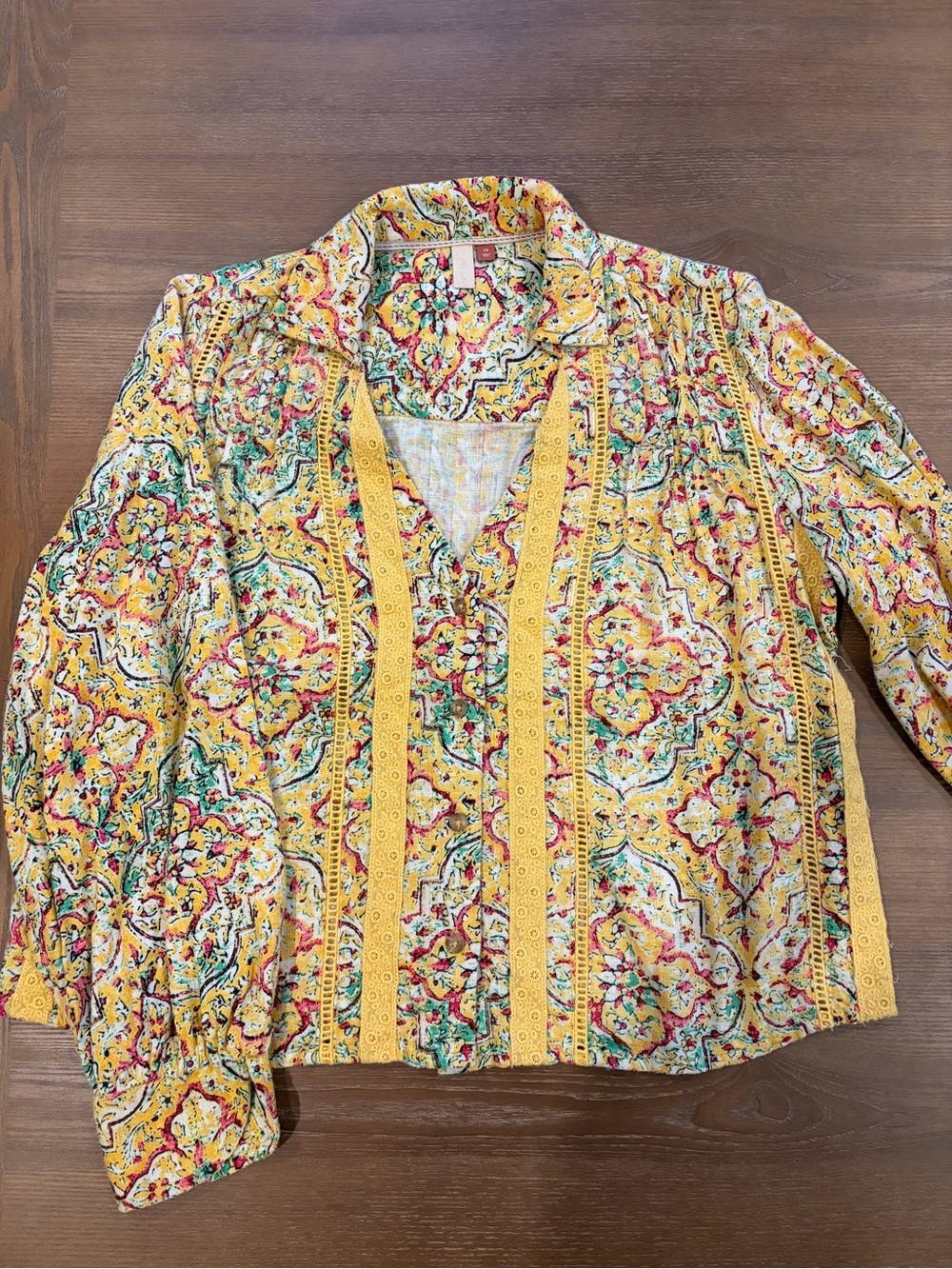 Anthropologie Floral Long Sleeve